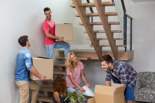 Removal team planning a move in Stjohnswood residential area