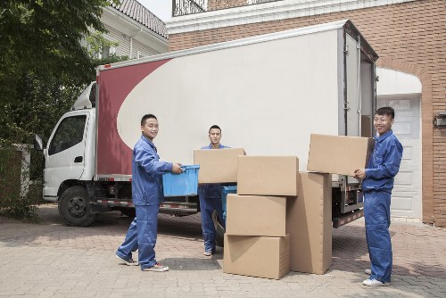 Removal team preparing a St John’s Wood home move