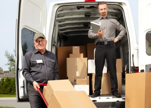 Man with van removal service for a local move in Stjohnswood