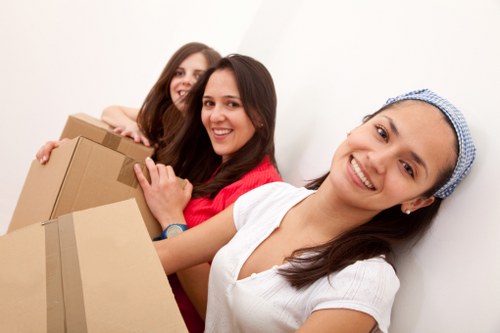 A loaded moving van prepared for a Stjohnswood home or flat relocation