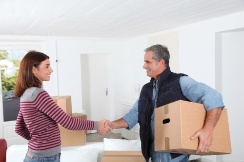 Commercial moving van service for office equipment in Stjohnswood