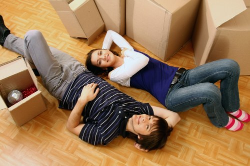 Team coordinating an office relocation schedule and checklist